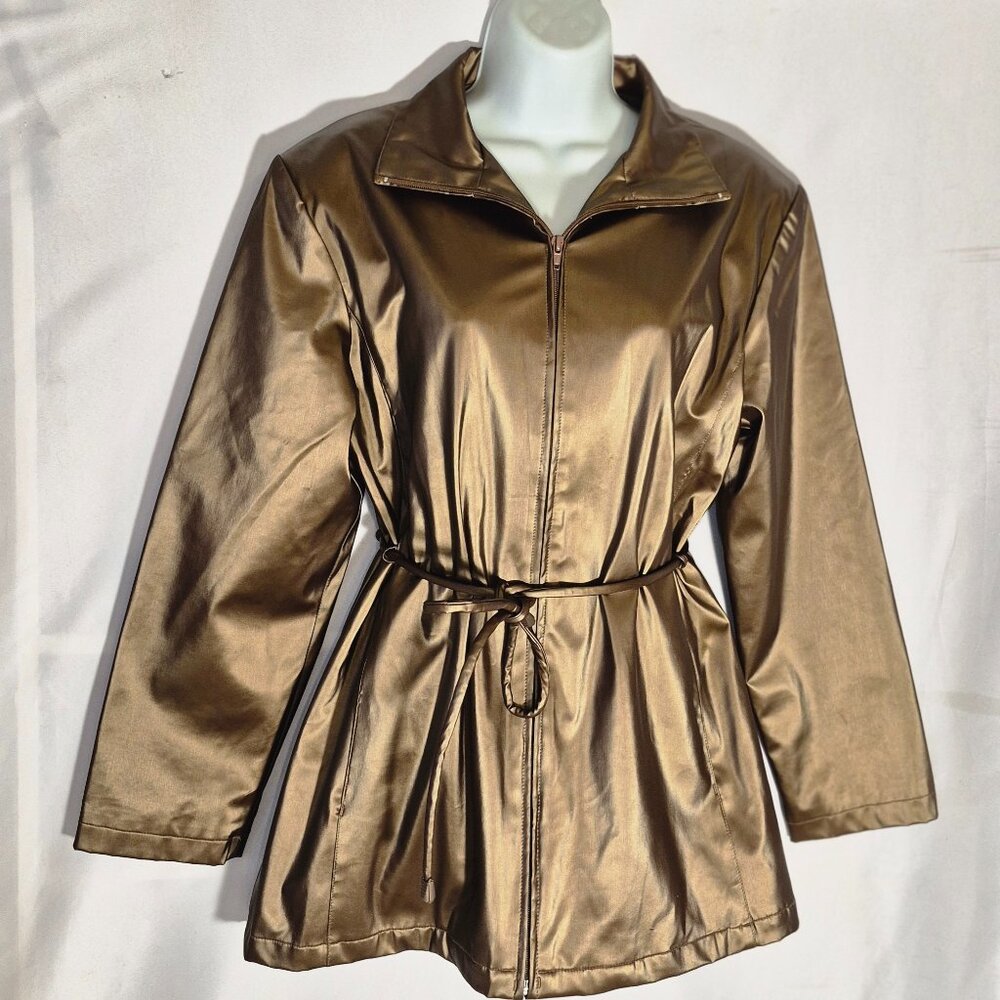 Basic Editions Stunning Gold Jacket, Lined, In Si… - image 2